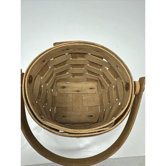 Vintage Longaberger 1985 "Signed" 5" Measuring Basket with Protector 3800BO NICE - Picture 8 of 9